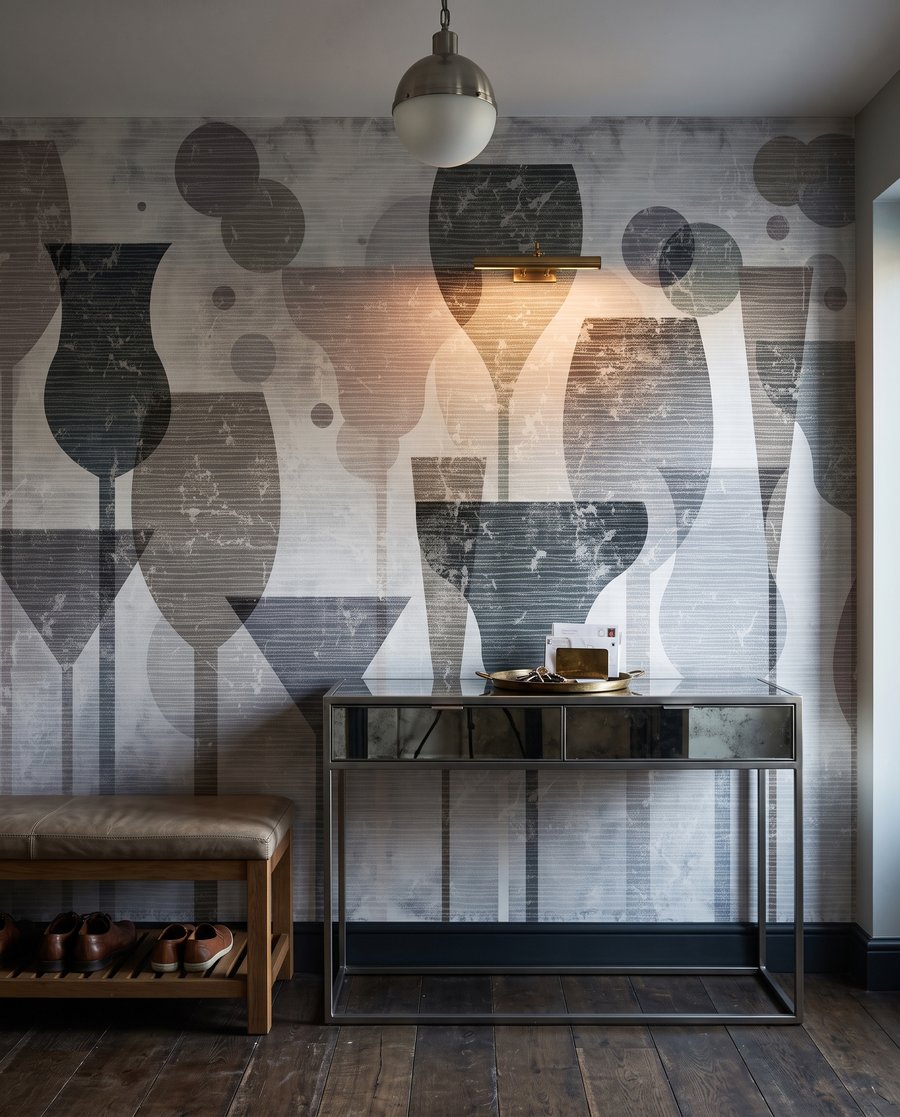 Glazen als zachte silhouetten — interieur 5