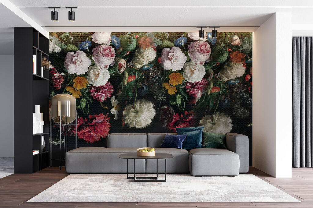 Donker boeket in herhaling — interieur 5