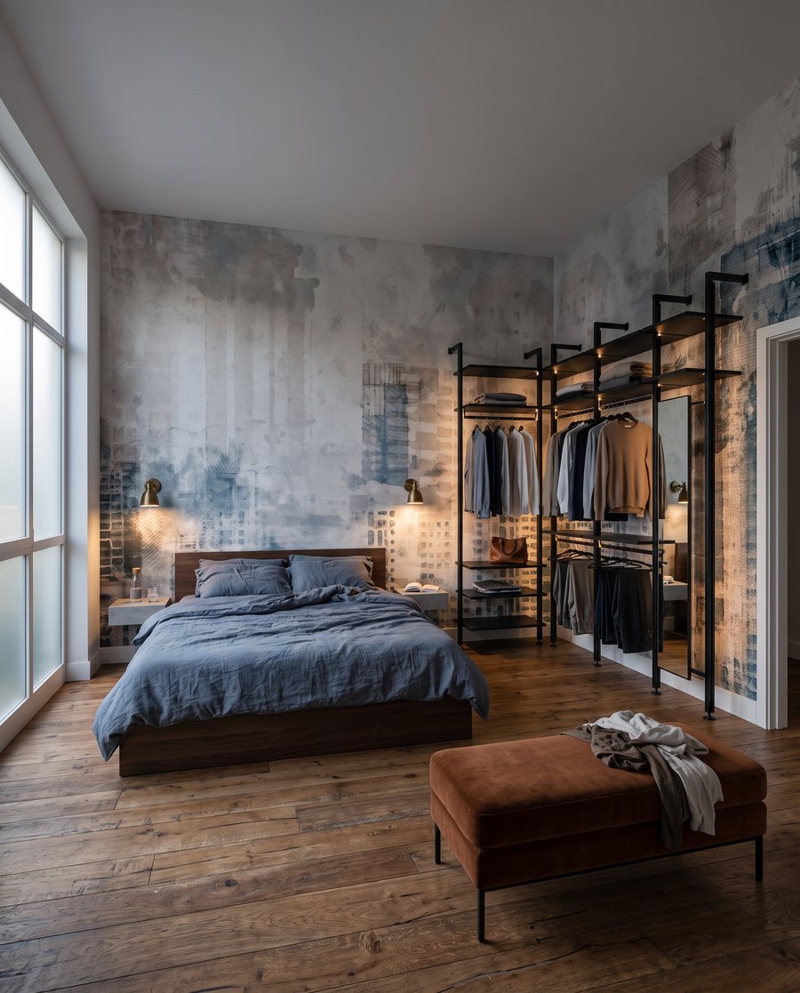 Skyline in vergrijsde lagen — interieur 2