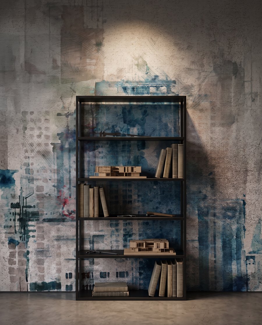 Skyline in vergrijsde lagen — interieur 3