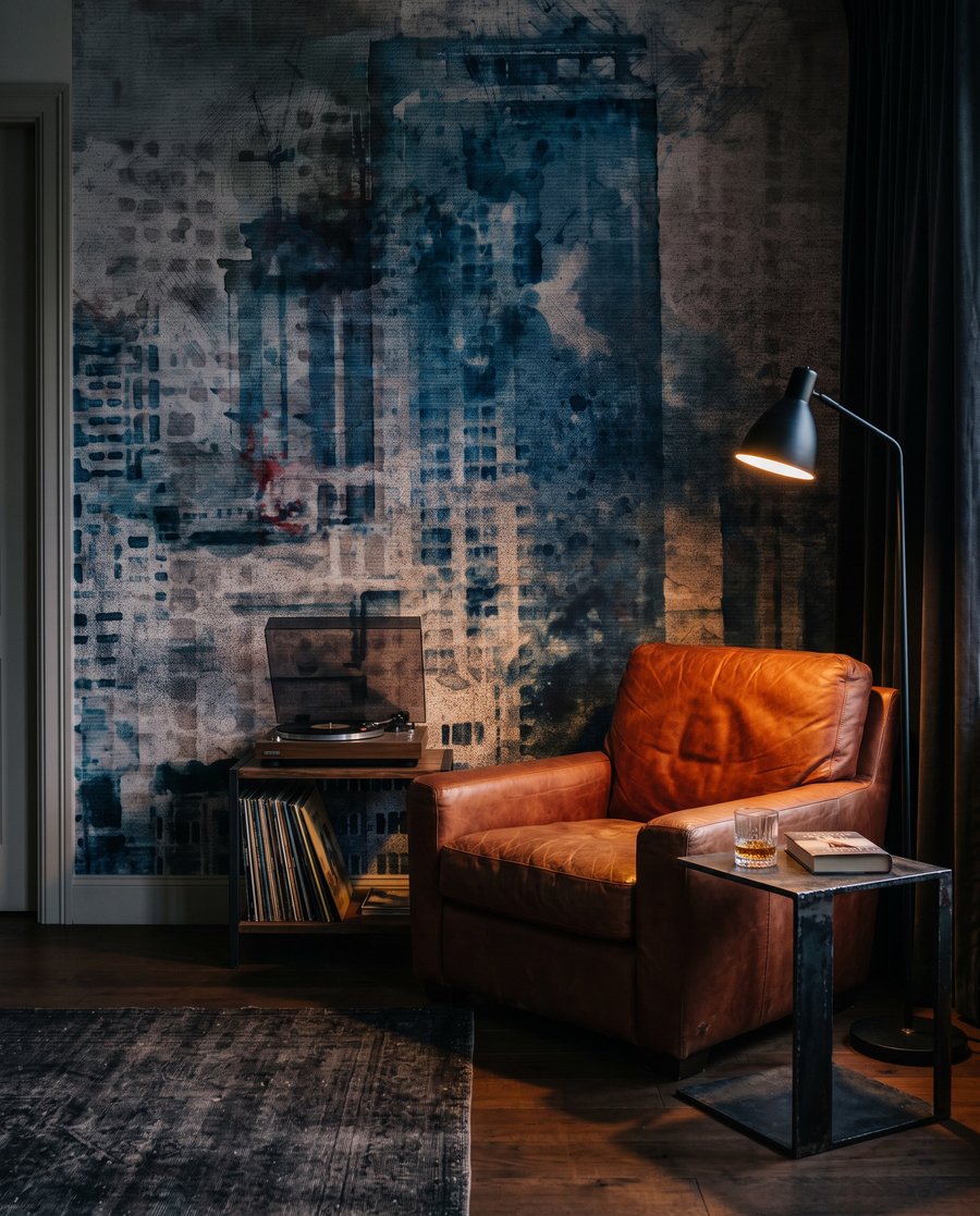 Skyline in vergrijsde lagen — interieur 4