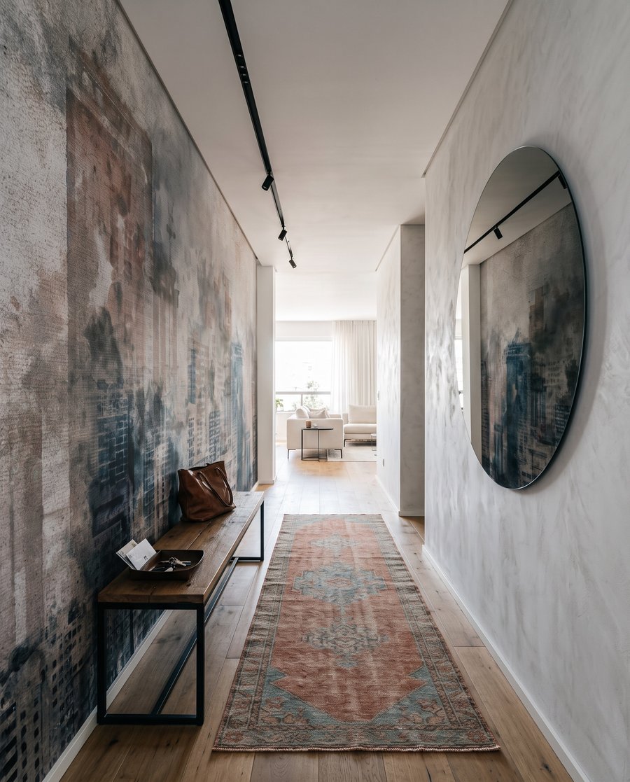 Skyline in vergrijsde lagen — interieur 5