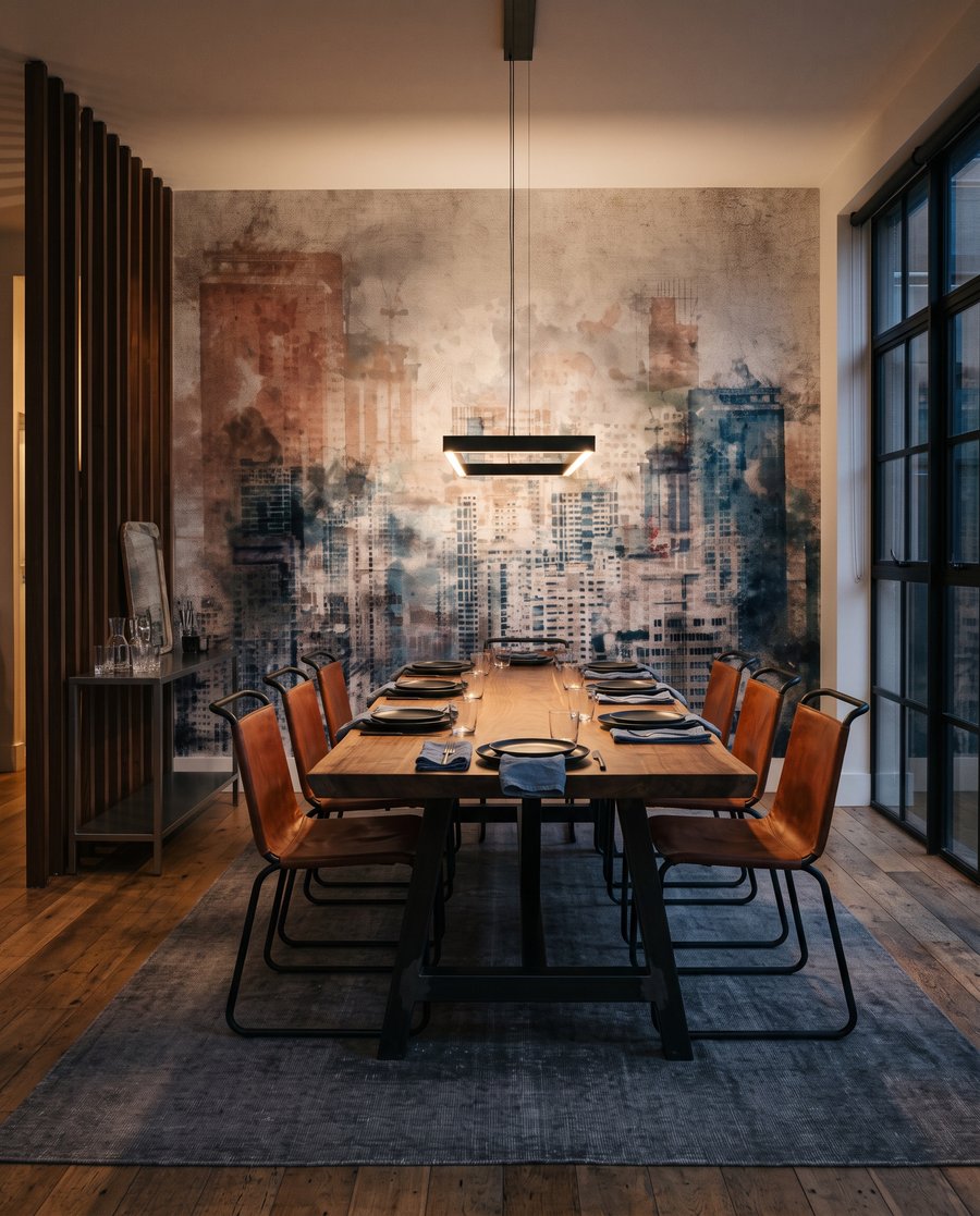 Skyline in vergrijsde lagen — interieur 6