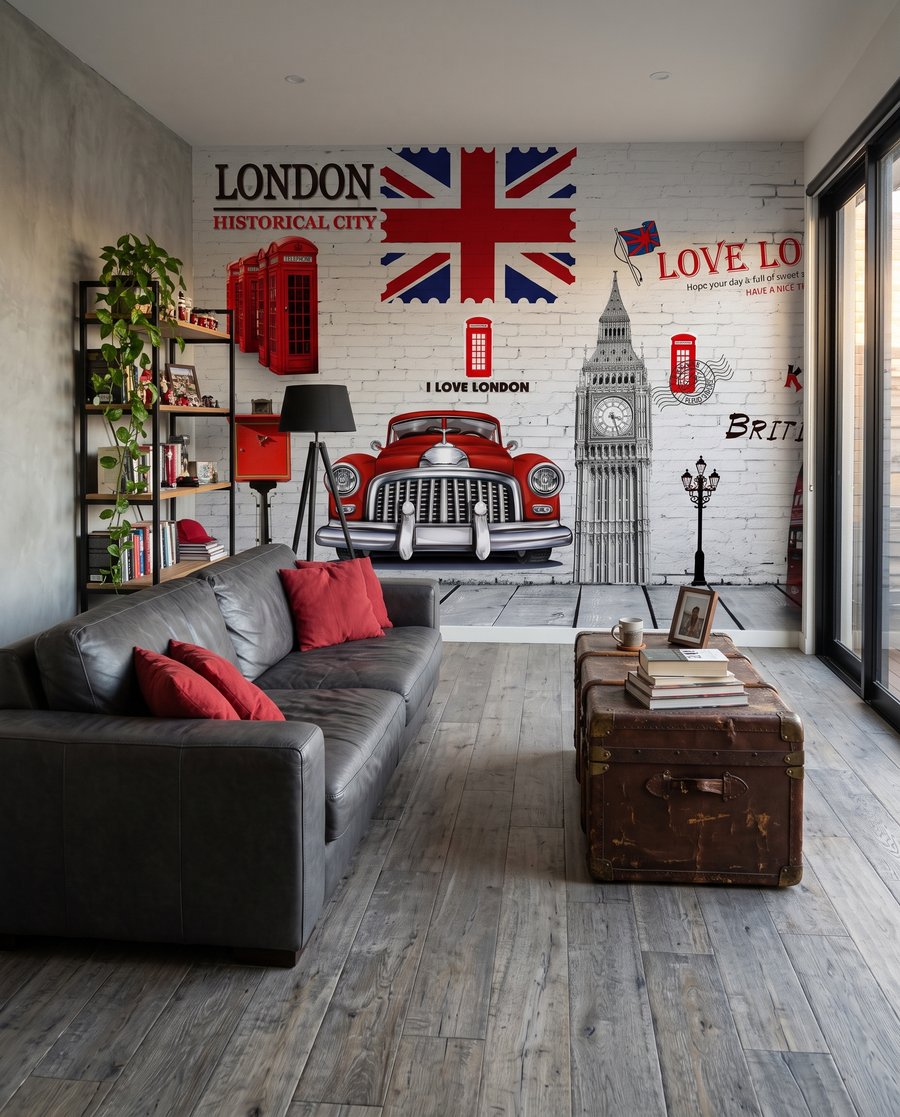 Londen met rode accenten — interieur 3