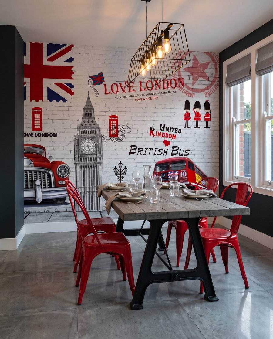 Londen met rode accenten — interieur 5