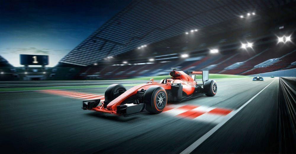 Een race door nachtlicht — volledig ontwerp
