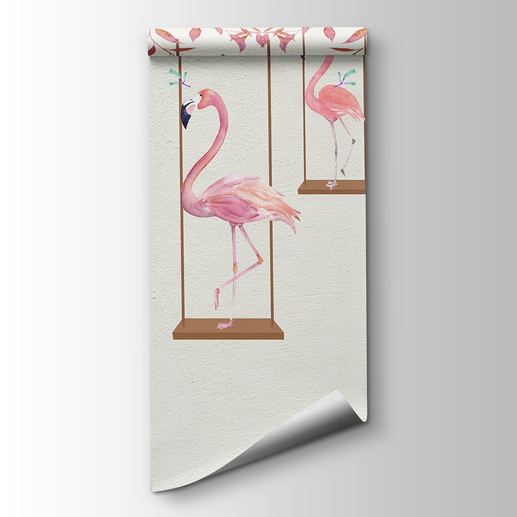 Flamingo's op schommels — productweergave