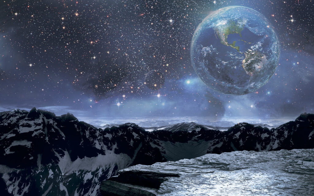 Planeet in de lucht — volledig ontwerp