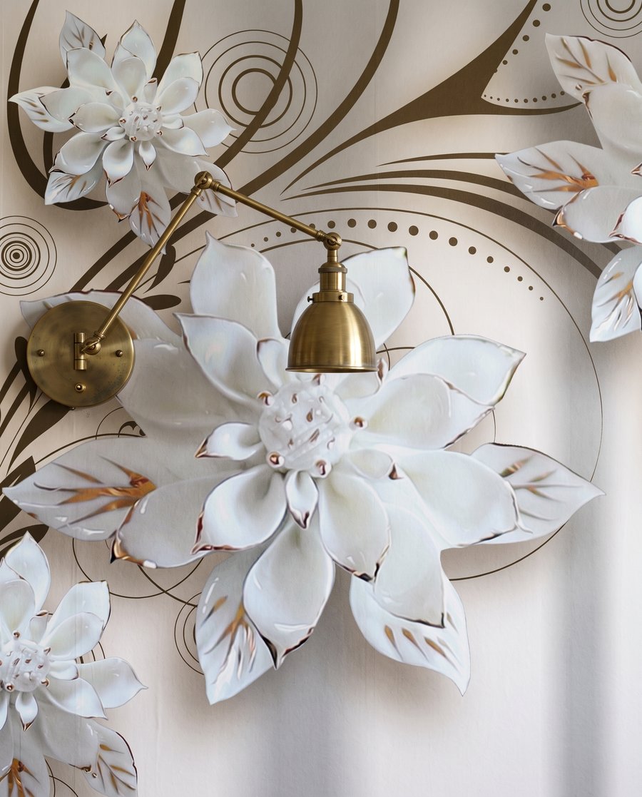 Bloemen langs diepe gangen — detail