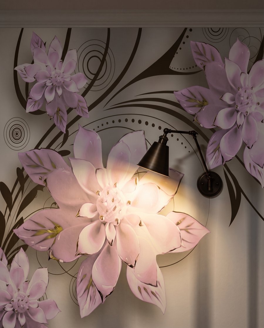 Bloemen langs diepe gangen — detail