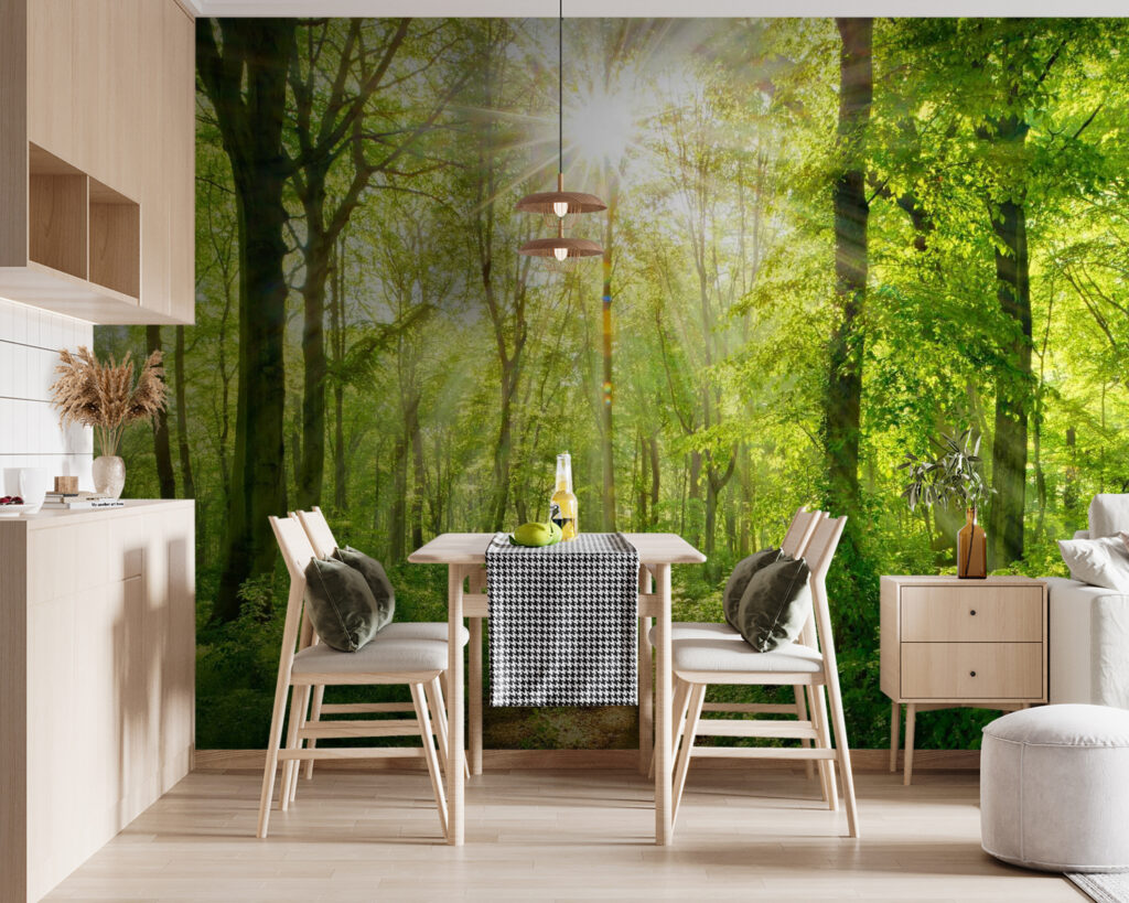 Zonlicht op het bospad — interieur 5