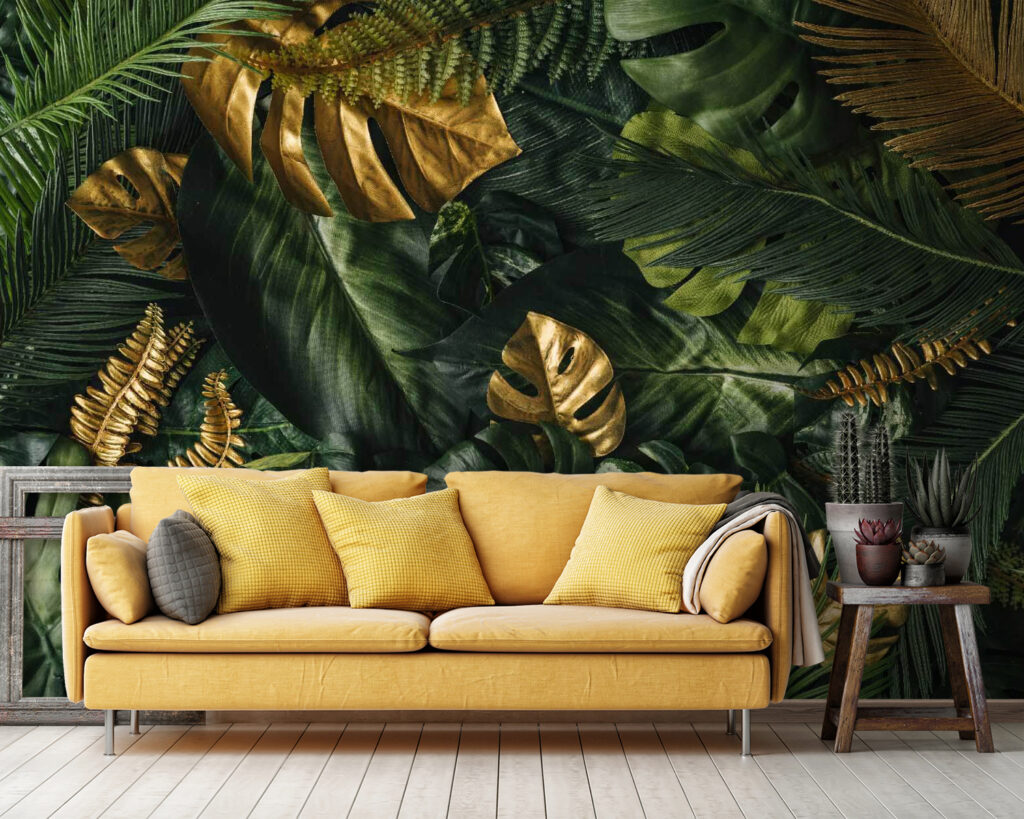Weelderig gebladerte met decoratieve accenten — interieur 3
