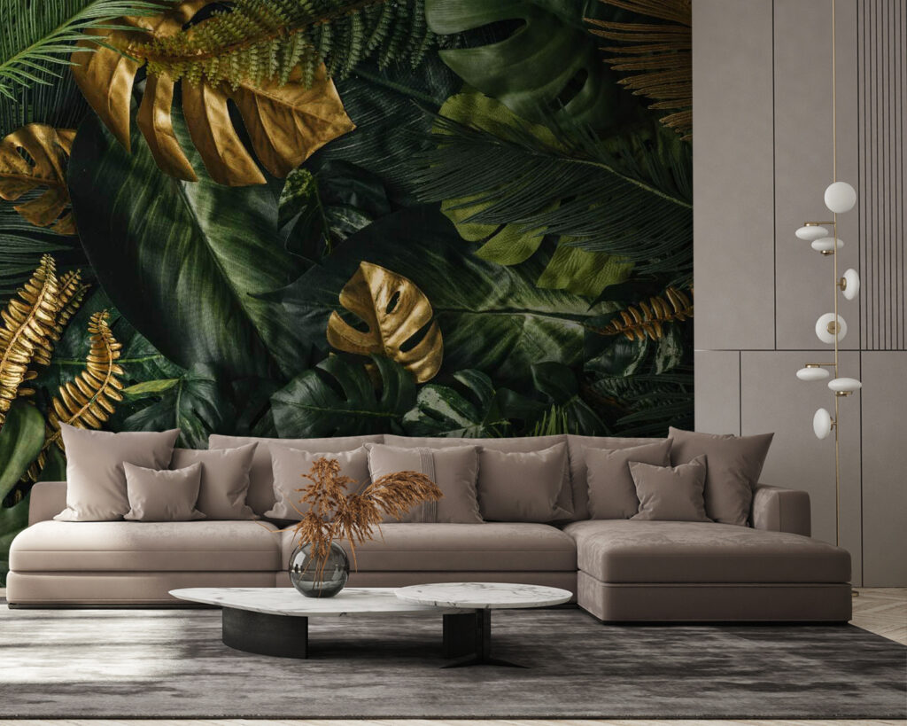 Weelderig gebladerte met decoratieve accenten — interieur 4