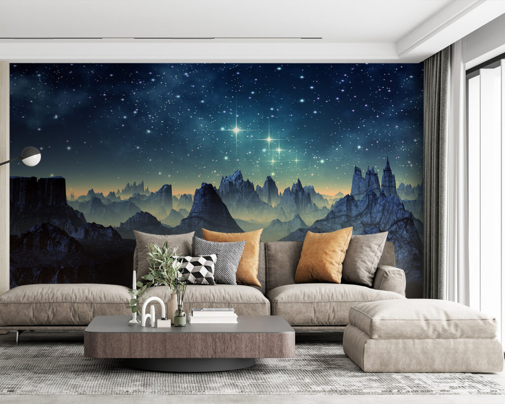 Sterren boven grillige bergkammen — interieur 1