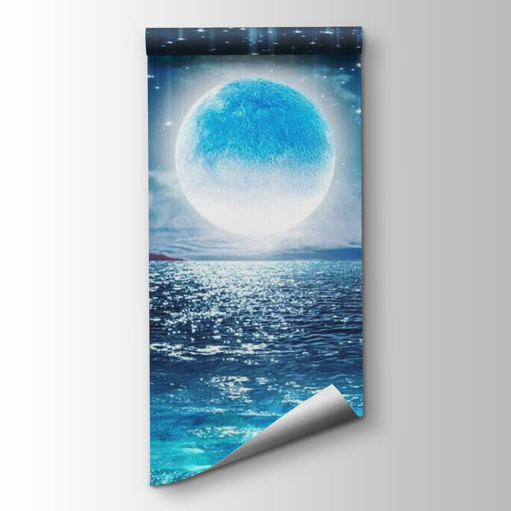 Maanlicht op blauwe zee — productweergave