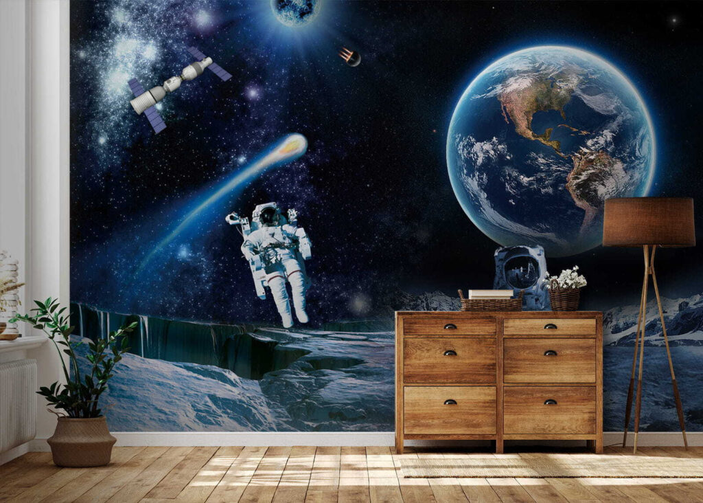 Astronauten op een maan — interieur 3