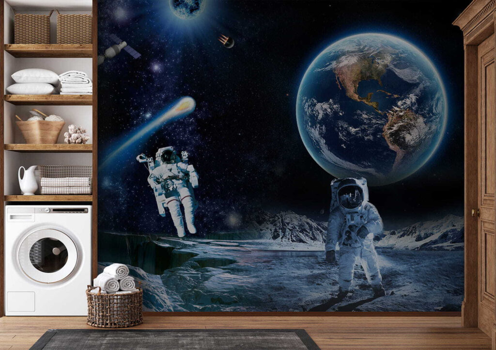 Astronauten op een maan — interieur 4