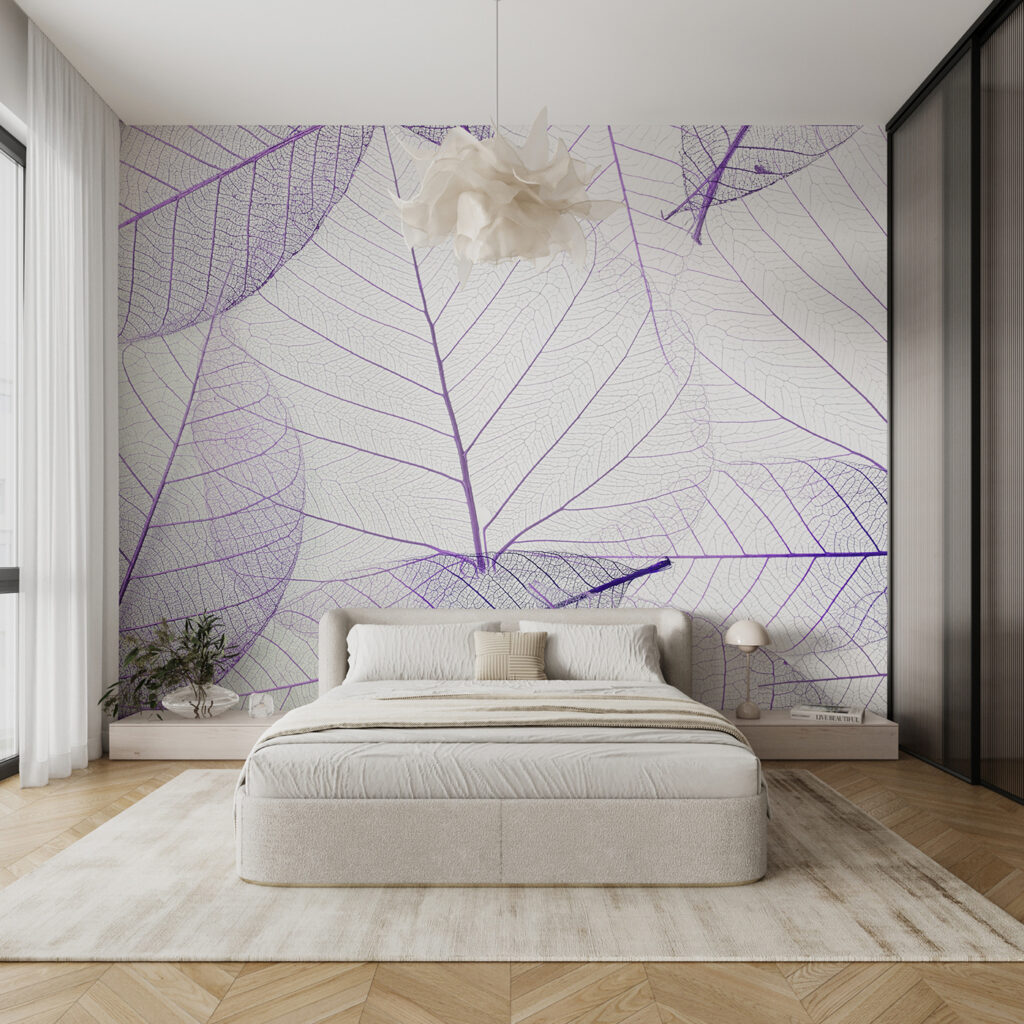 Bladgeraamtes in ragfijne lijnen — interieur 1