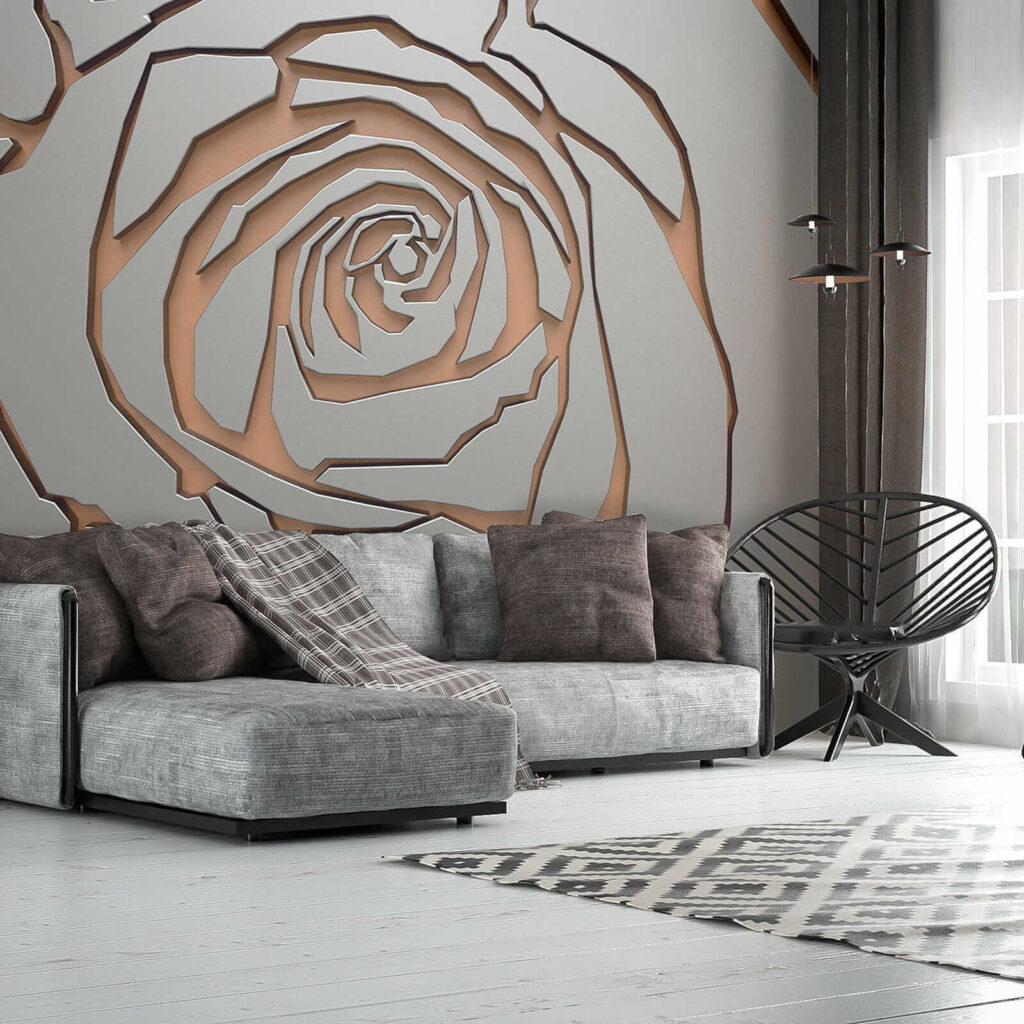 Roos in hoekige contouren — interieur 4