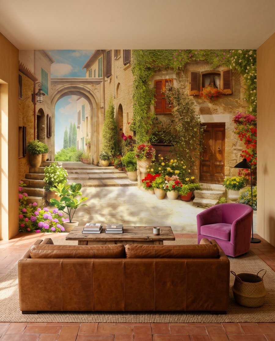 Een binnenplaats vol zon in een interieur