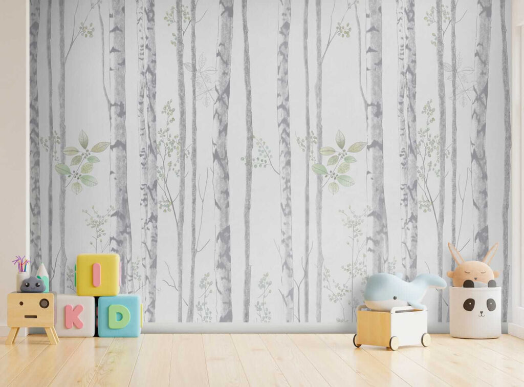 Speels bosontwerp met fijn bladwerk — interieur 2