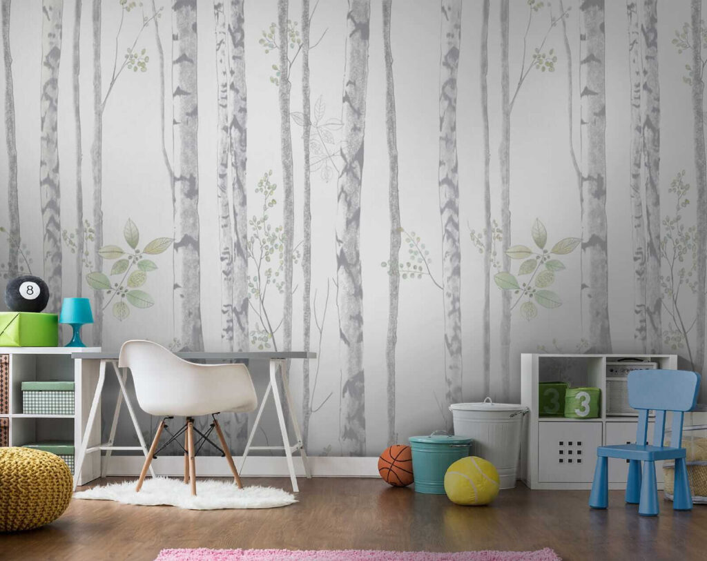 Speels bosontwerp met fijn bladwerk — interieur 4