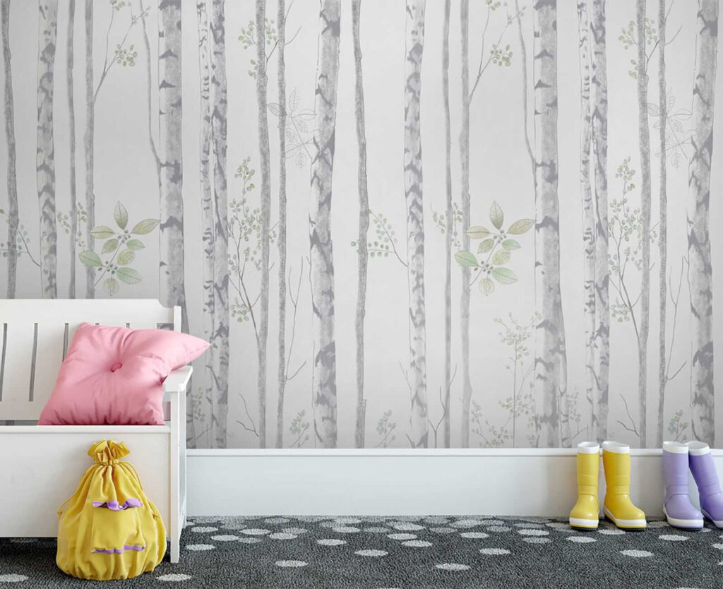 Speels bosontwerp met fijn bladwerk — interieur 5