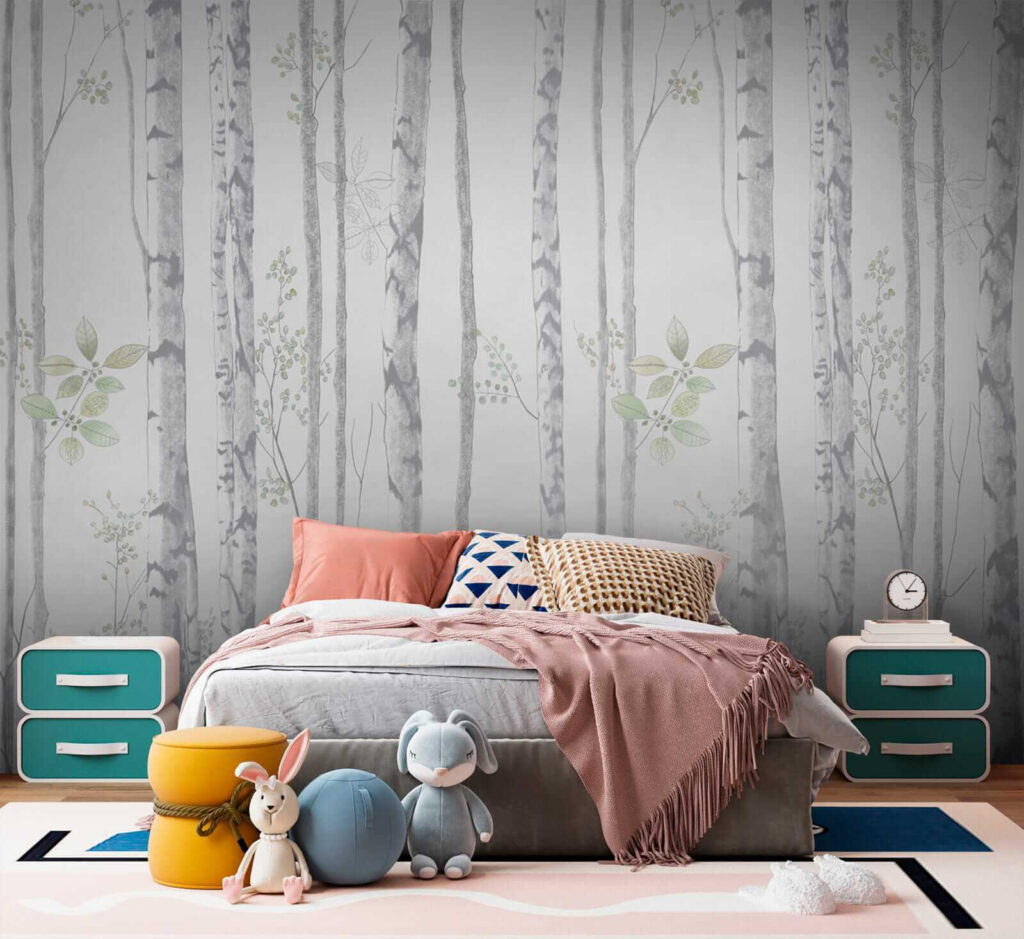 Speels bosontwerp met fijn bladwerk — interieur 6