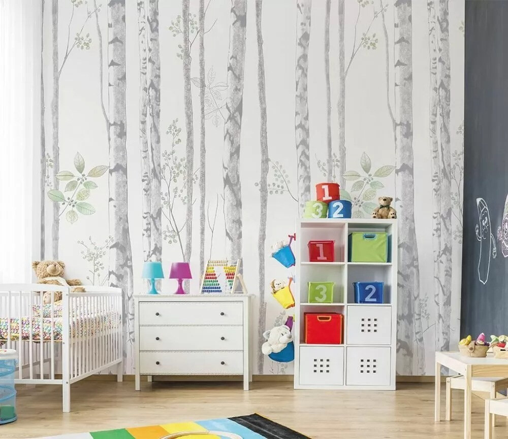 Speels bosontwerp met fijn bladwerk — interieur 1