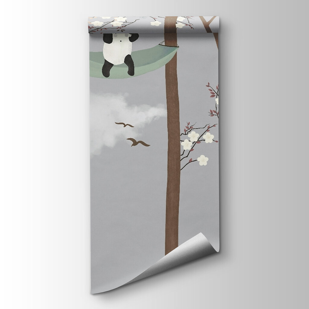 Panda's rusten in hangmatten — productweergave