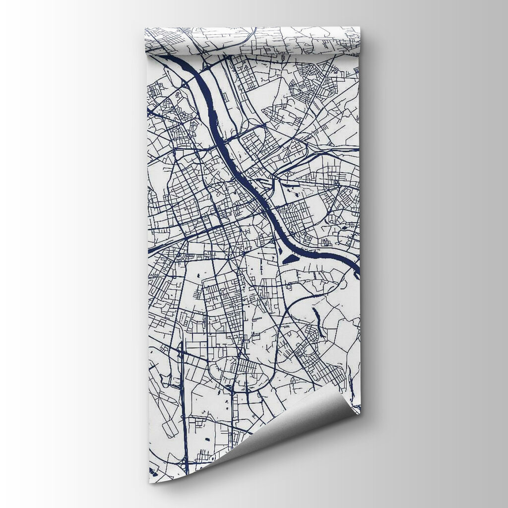 Stadskaart in fijne lijnen — productweergave