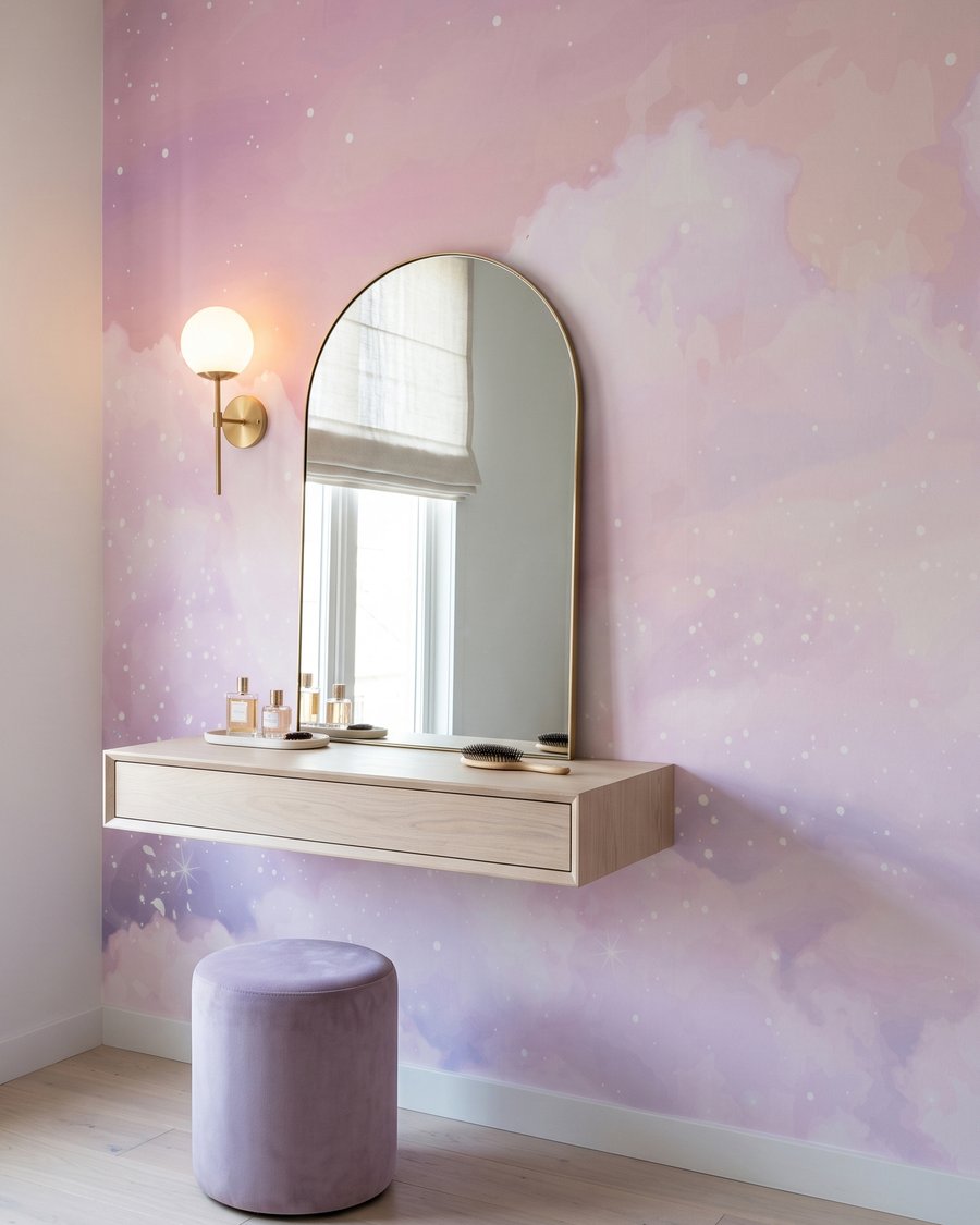 Roze wolken met sterren — interieur 3