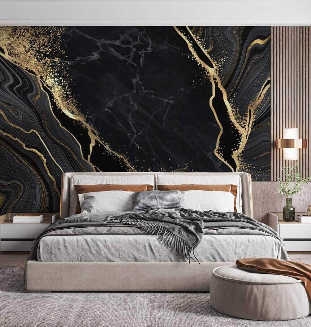 Elegante krullen van donker en licht in een interieur