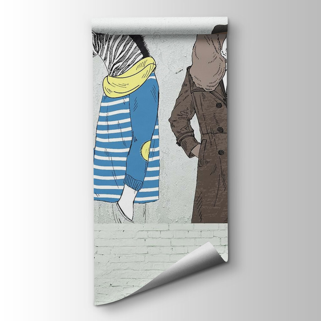 Dieren in stijlvolle mensenkleren — productweergave