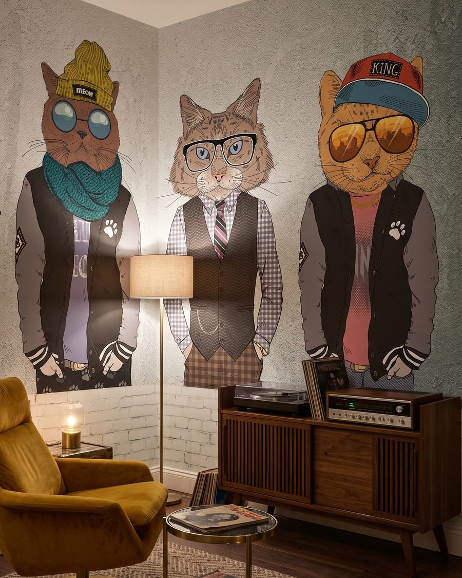 Dierenvrienden dragen hoedjes — interieur 2
