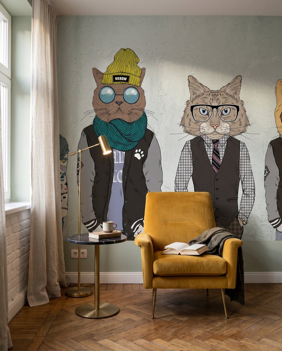 Dierenvrienden dragen hoedjes — interieur 3