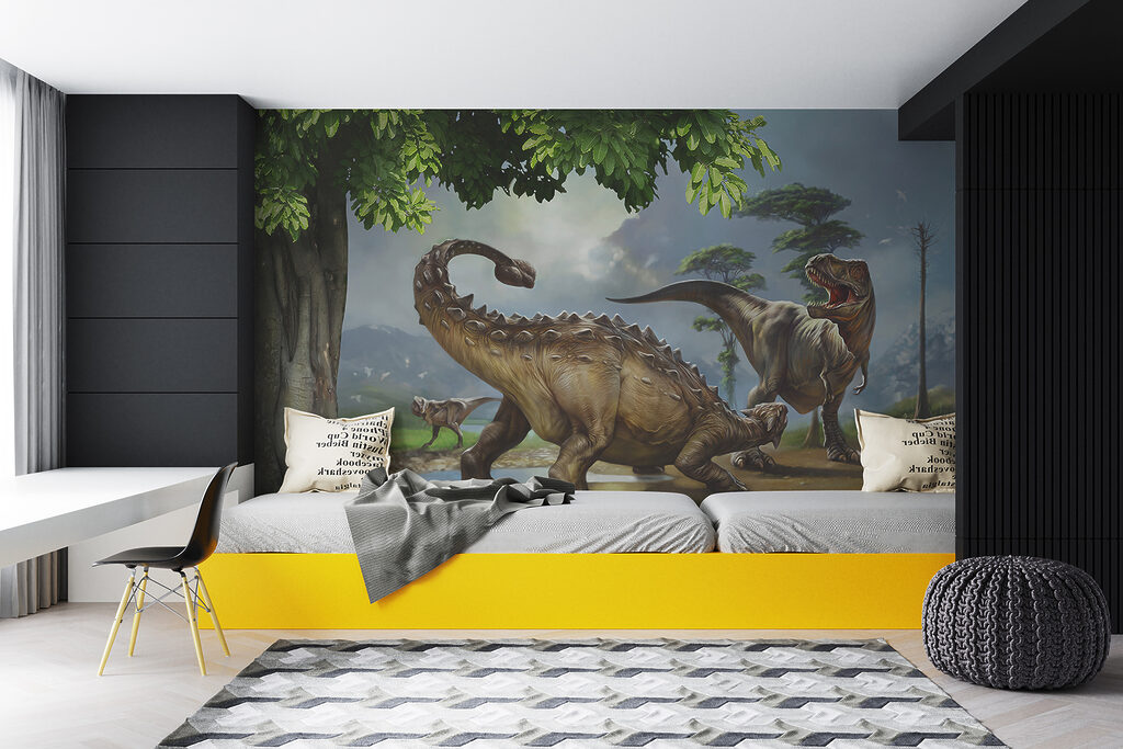 Dinosaurussen aan een rivieroever — interieur 11