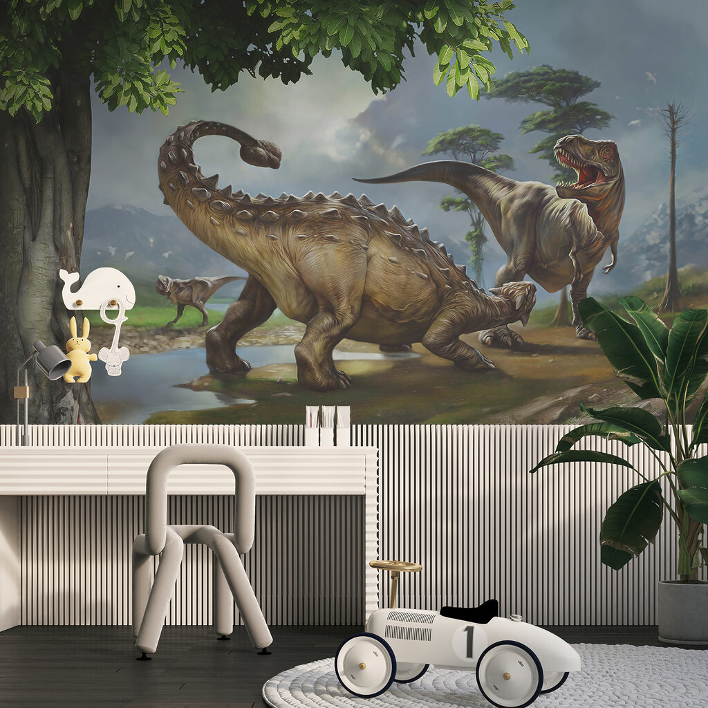 Dinosaurussen aan een rivieroever — interieur 12