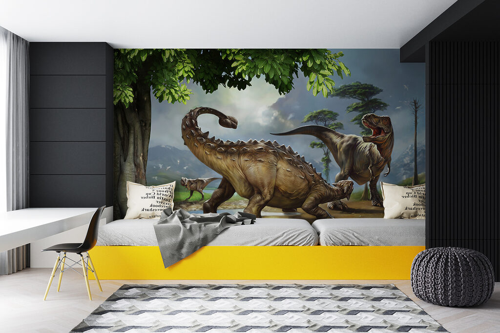Dinosaurussen aan een rivieroever — interieur 13