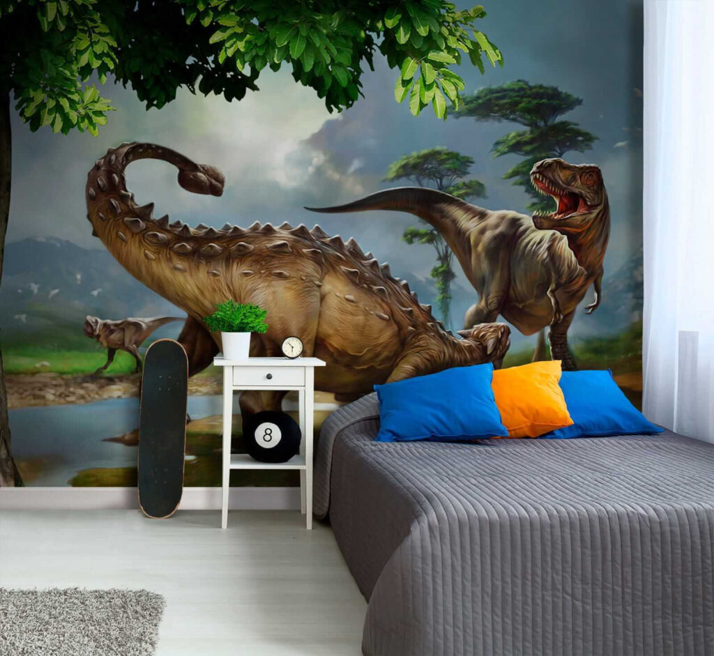 Dinosaurussen aan een rivieroever — interieur 6