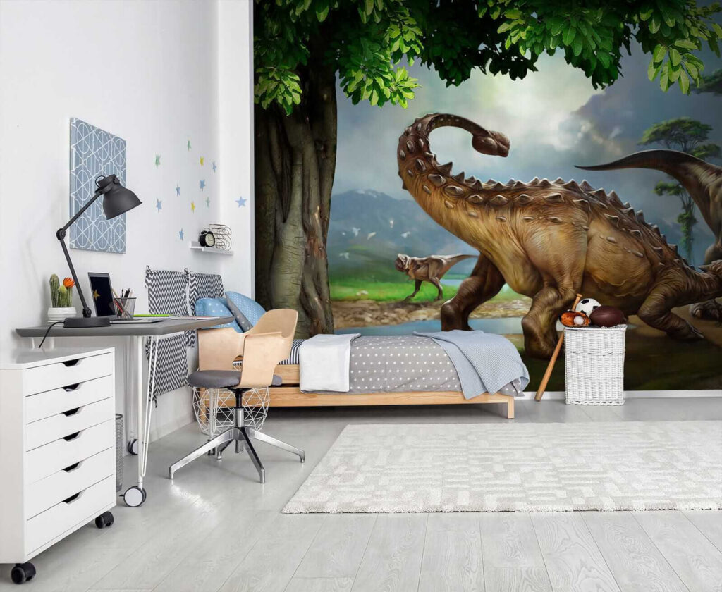 Dinosaurussen aan een rivieroever — interieur 7
