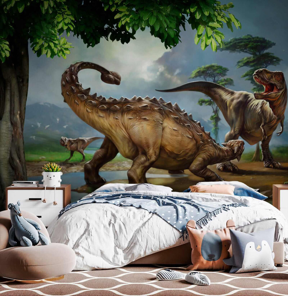 Dinosaurussen aan een rivieroever — interieur 9