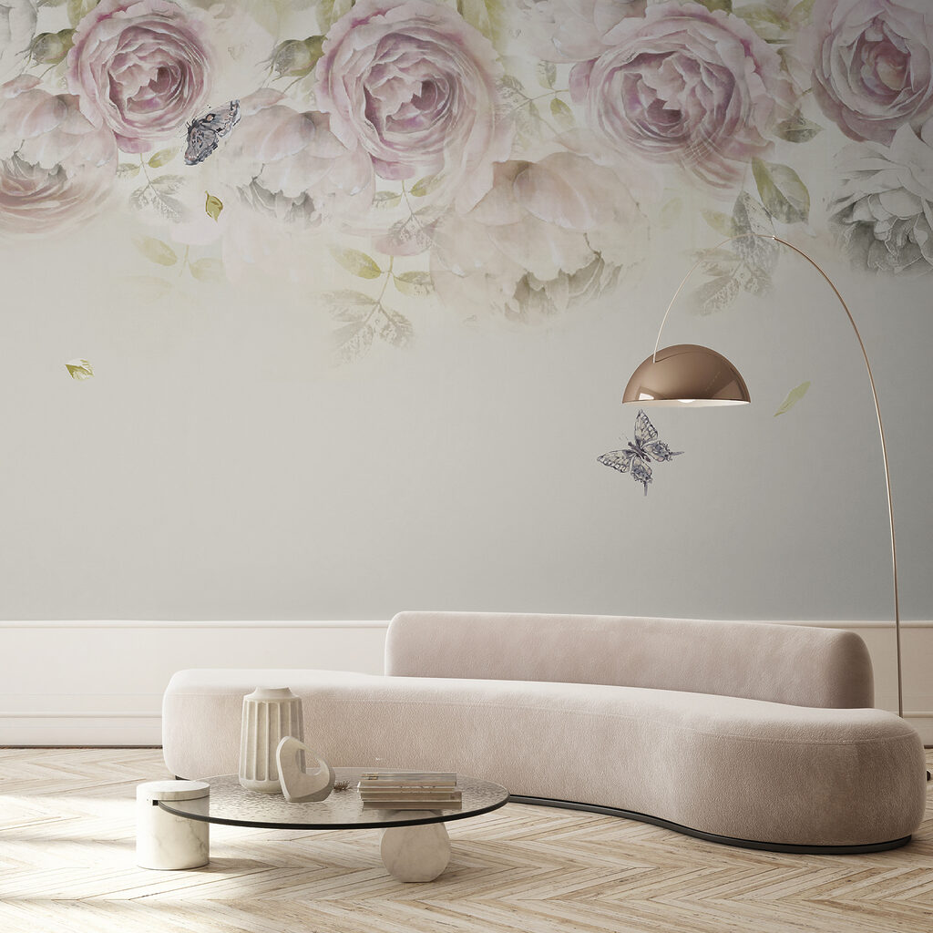 Rozen boven een vlinder — interieur 2