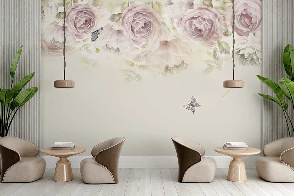 Rozen boven een vlinder — interieur 3
