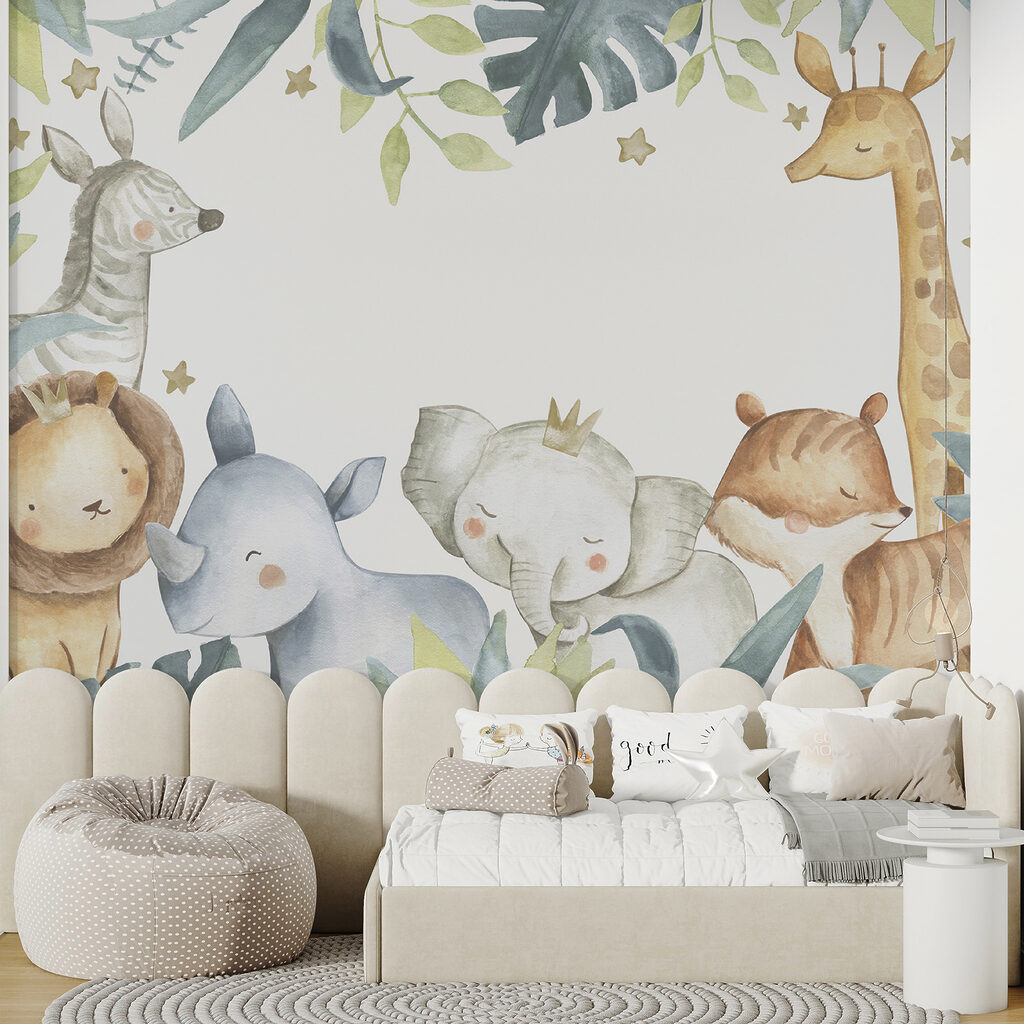 Jungledieren rond een leeuw — interieur 3