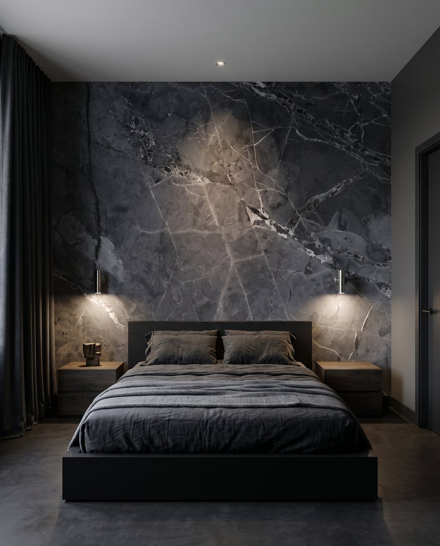 Grijs met diepe aders — interieur 2
