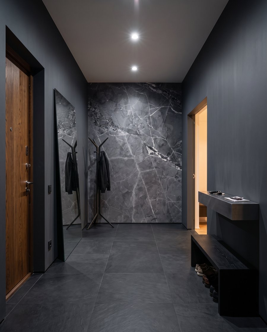 Grijs met diepe aders — interieur 5