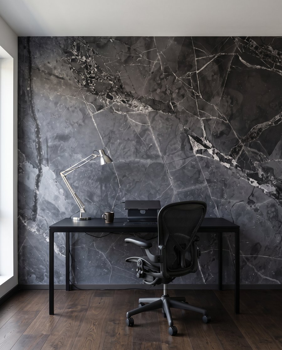 Grijs met diepe aders — interieur 6