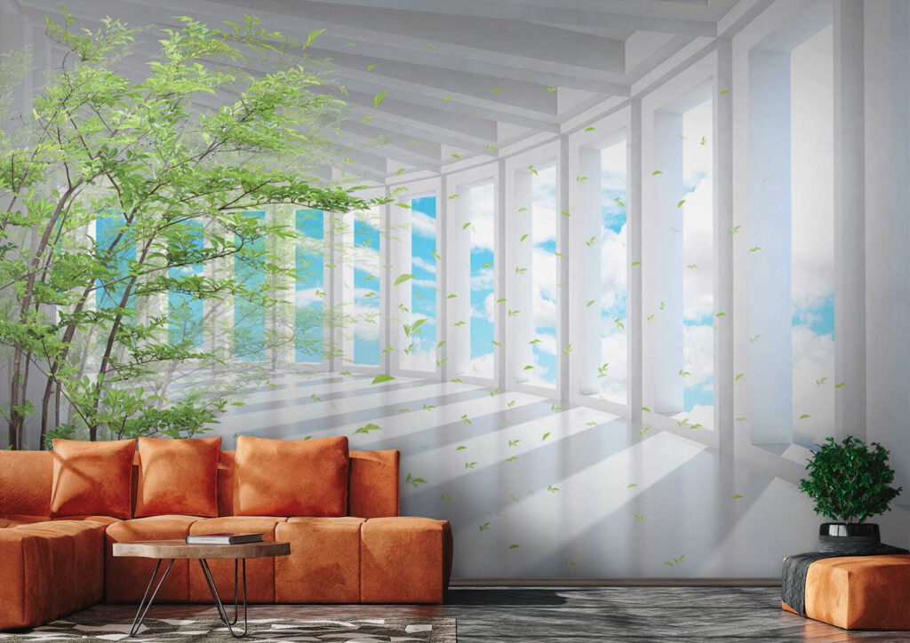 Bamboe in lichte gangen — interieur 8