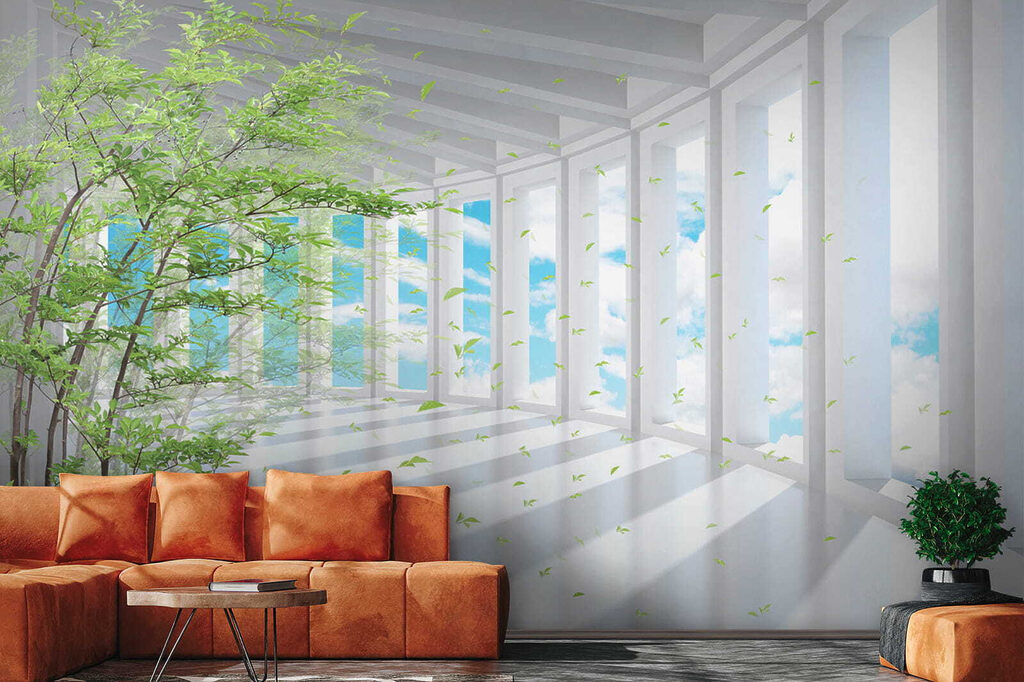 Bamboe in lichte gangen — interieur 11